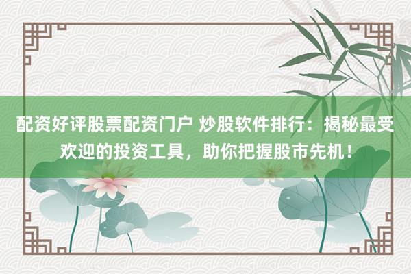 配资好评股票配资门户 炒股软件排行：揭秘最受欢迎的投资工具，助你把握股市先机！